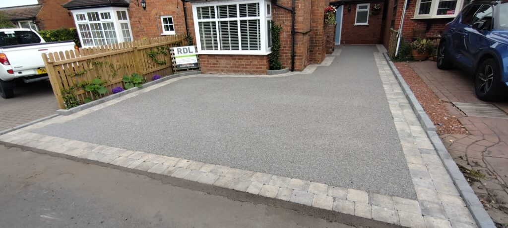 Titan silver resin driveway